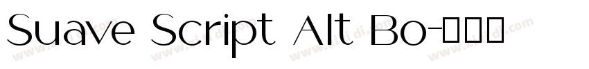 Suave Script Alt Bo字体转换